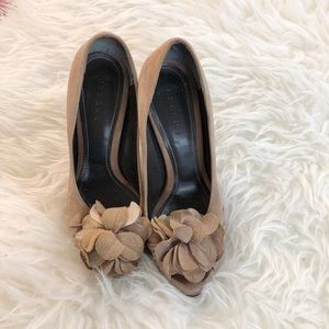 Czerny women’s suede peep toe heels Korean sz 230